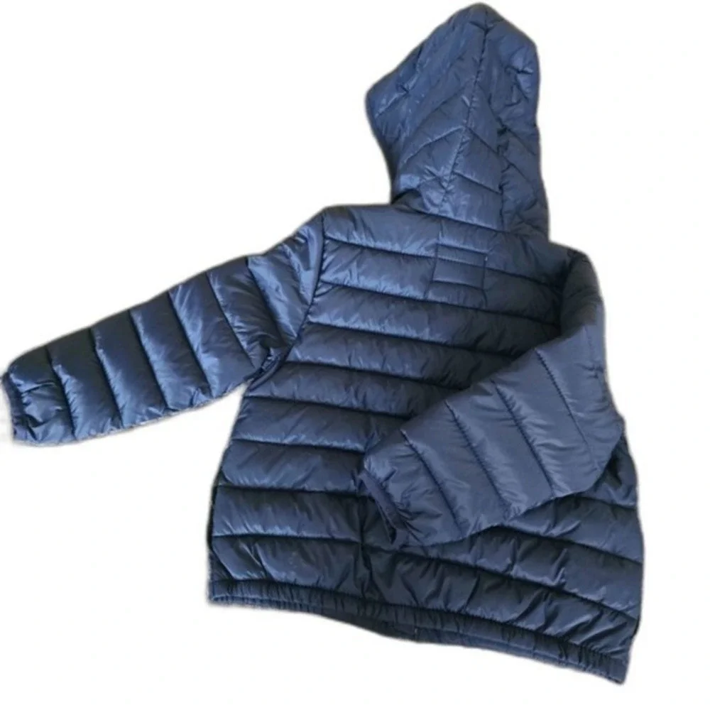 Old Navy Boys Navy Blue Camo Lined Puffer Jacket Size 4T‎